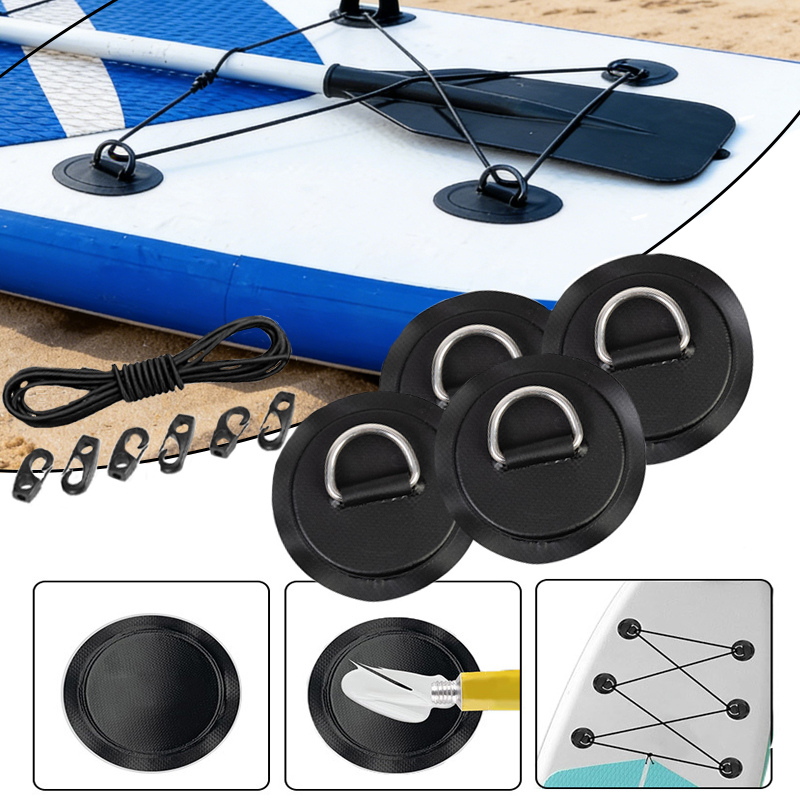 Fishing Kayak Rod Holder - 4 قطع حلقات D دائرية بقطر