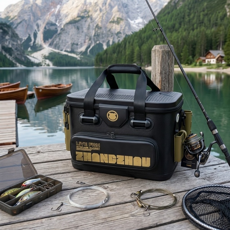 صندوق صيد محمول مصنوع من مادة  - مراجعة Fishing Kayak Crate وسعره